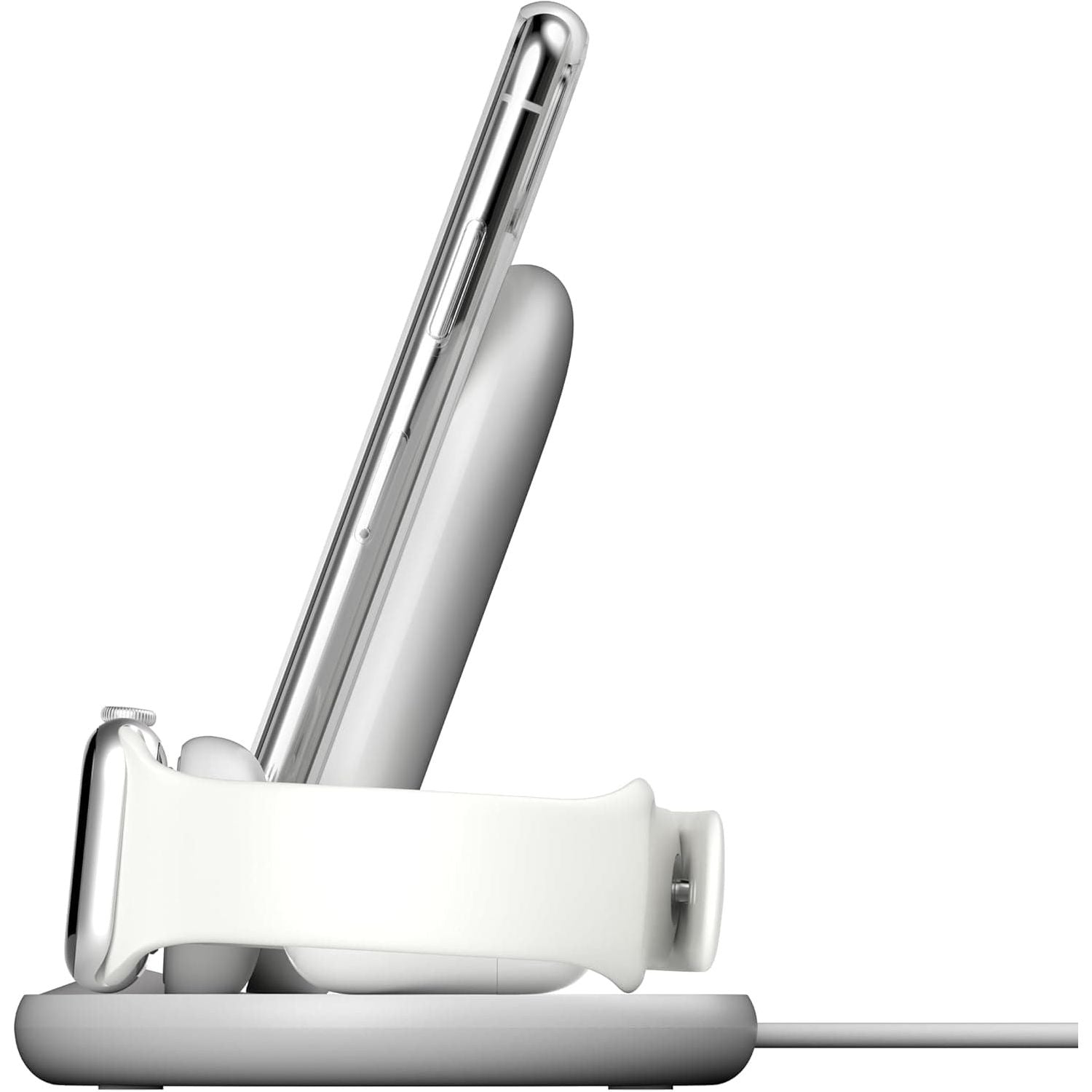 Buy Belkin,Belkin 3 in 1 Wireless Charger Stand Including Plug - White - Gadcet UK | UK | London | Scotland | Wales| Ireland | Near Me | Cheap | Pay In 3 | Power Adapter & Charger Accessories